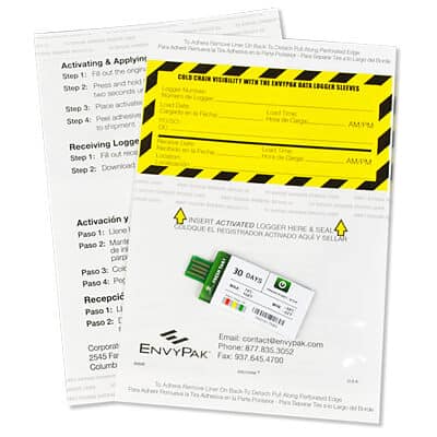 Data Logger Envelope Sleeves
