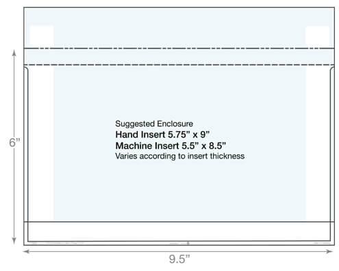 ALR – CLEAR BOOKLET ENVELOPE (white frame) - 6"(h) x 9.5"(w) 1 clear-booklet-envelopes