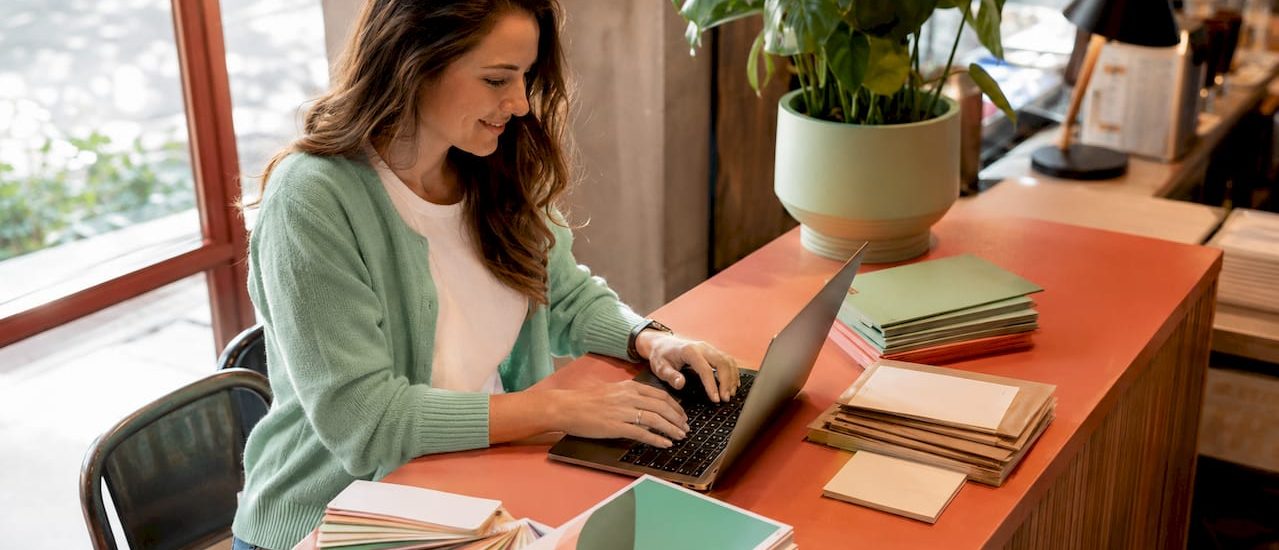 Marketing manager managing direct mail automation