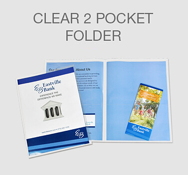 Clear Packaging 5 2 Pocket Folder