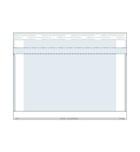 6" x 9.5" - (white frame)<br>ALR - Clear Booklet Envelopes